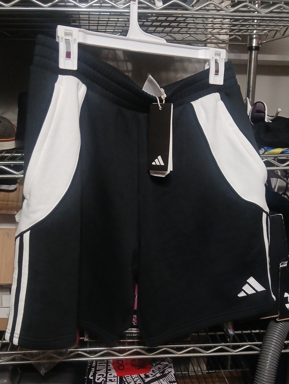 adidas Black and White Athletic Men's Shorts